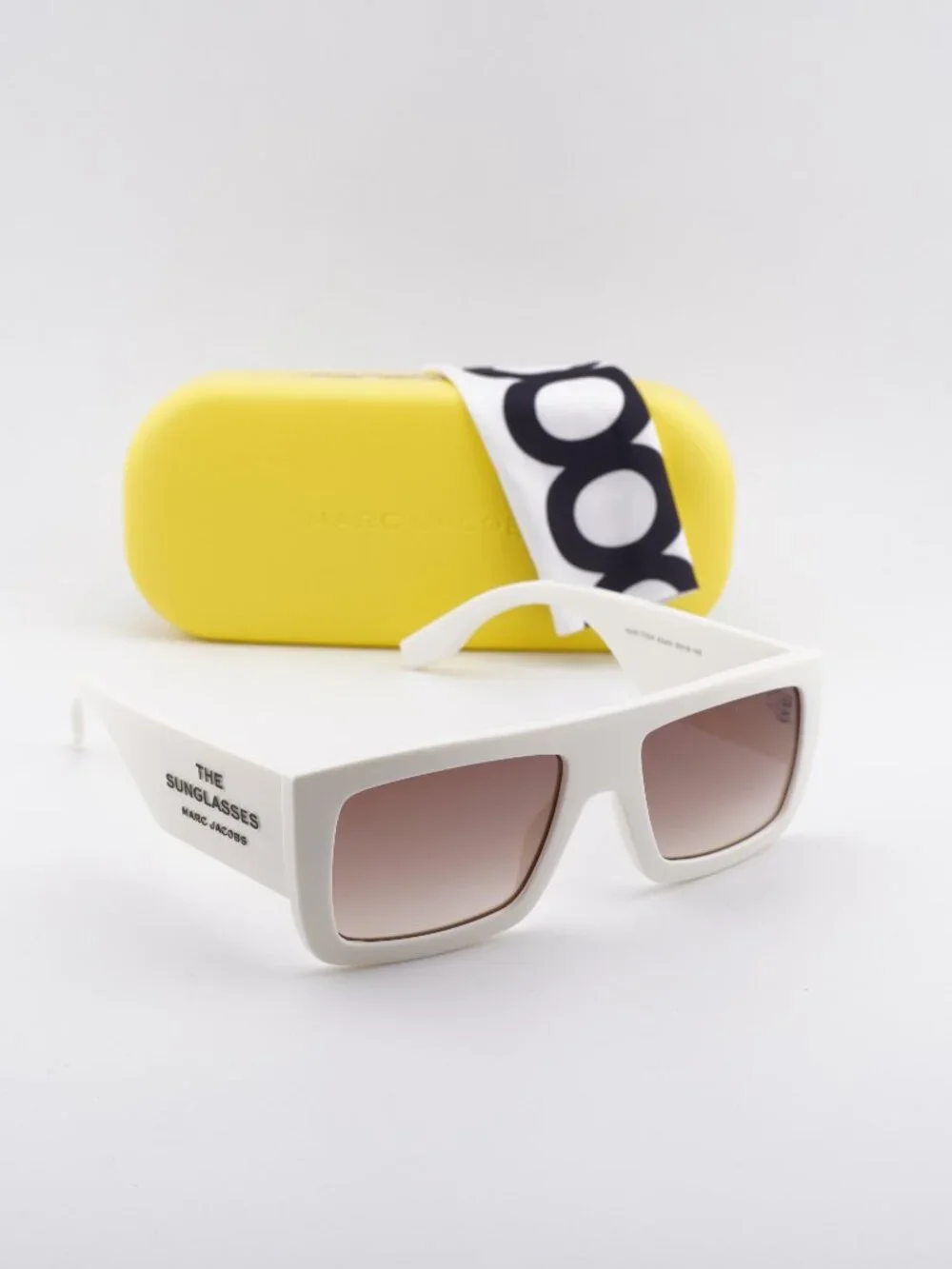Marc Jacobs MARC 775/S 0SZJ HA Rectangle Sunglasses - White / Brown